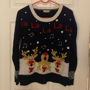 Girls ugly Christmas sweater. Size M.